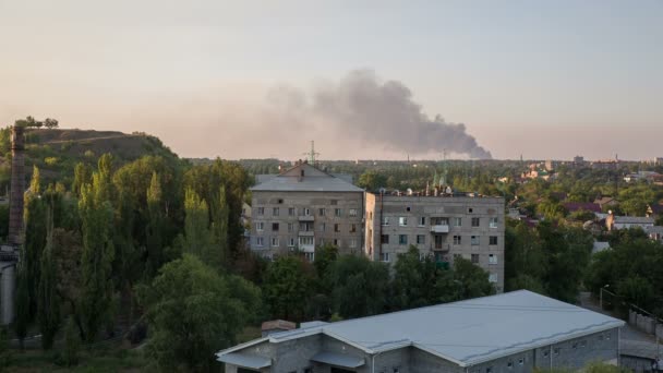 Війна в місті — стокове відео