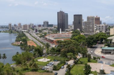 Abidjan, the economical capital of the Ivory Coast clipart