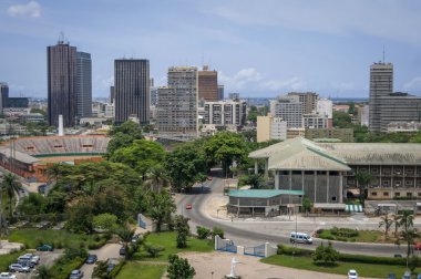 Abidjan, the economical capital of the Ivory Coast clipart