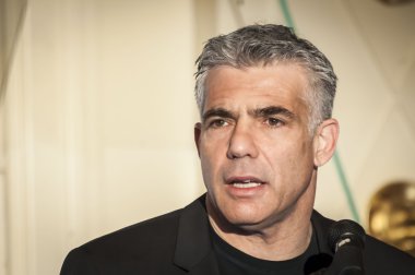 Yair Lapid, İsrailli politikacı stok görüntü