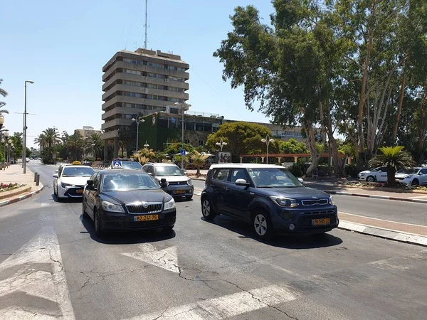 Sakin Israil Ağustos 2019 Weitzmann Caddesindeki Holon Belediyesinin Merkez Binasının — Stok fotoğraf