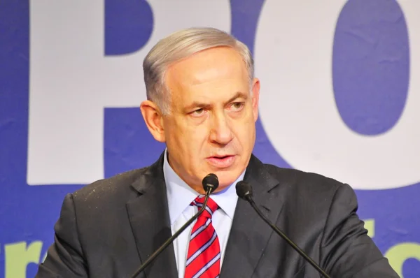 Benjamin Netanyahu, primeiro-ministro israelense — Fotografia de Stock