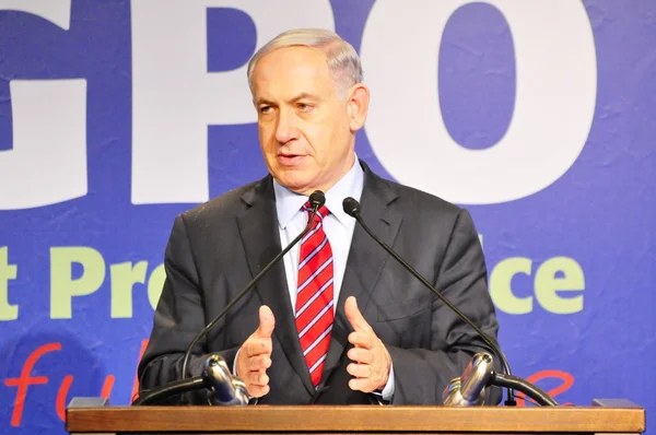 Benjamin Netanyahu, primeiro-ministro de Israel — Fotografia de Stock