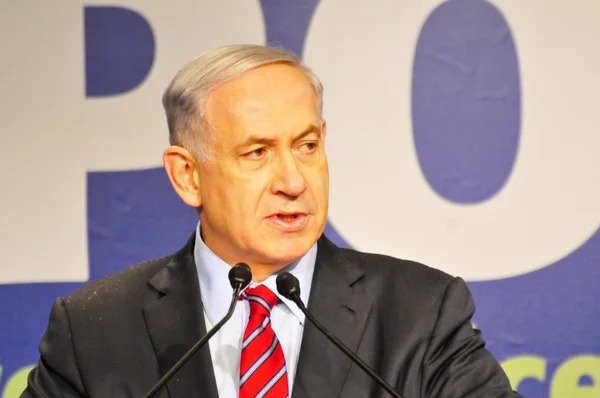 Benjamin Netanyahu, prime minister of Israel — Stock Photo, Image