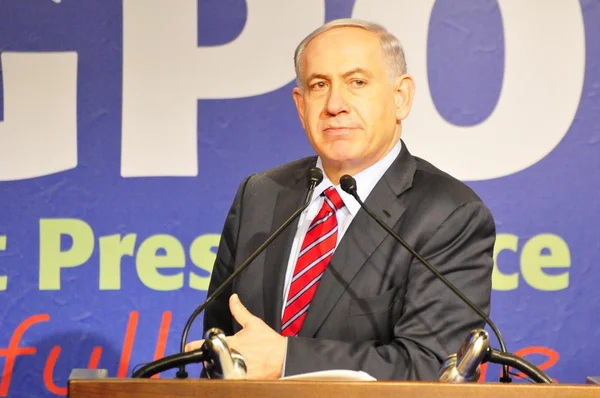 Benjamin Netanyahu, prime minister of Israel — Stock Photo, Image