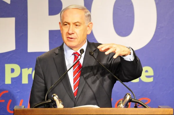 Benjamin Netanyahu, prime minister of Israel — Stock Photo, Image