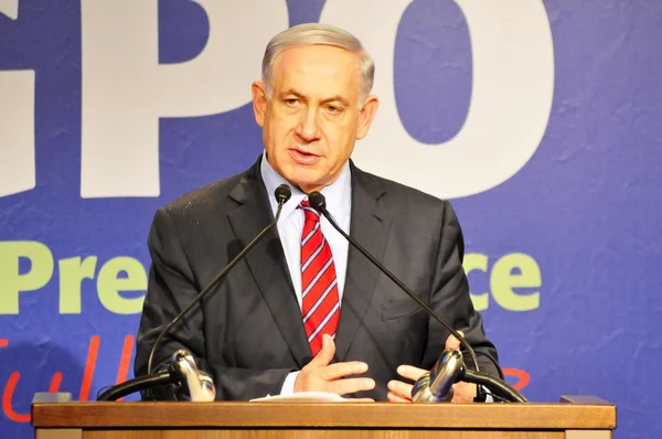 Benjamin Netanyahu, prime minister of Israel — Stock Photo, Image