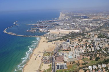 Ashdod deniz hattı, kuş bakışı manzaralar