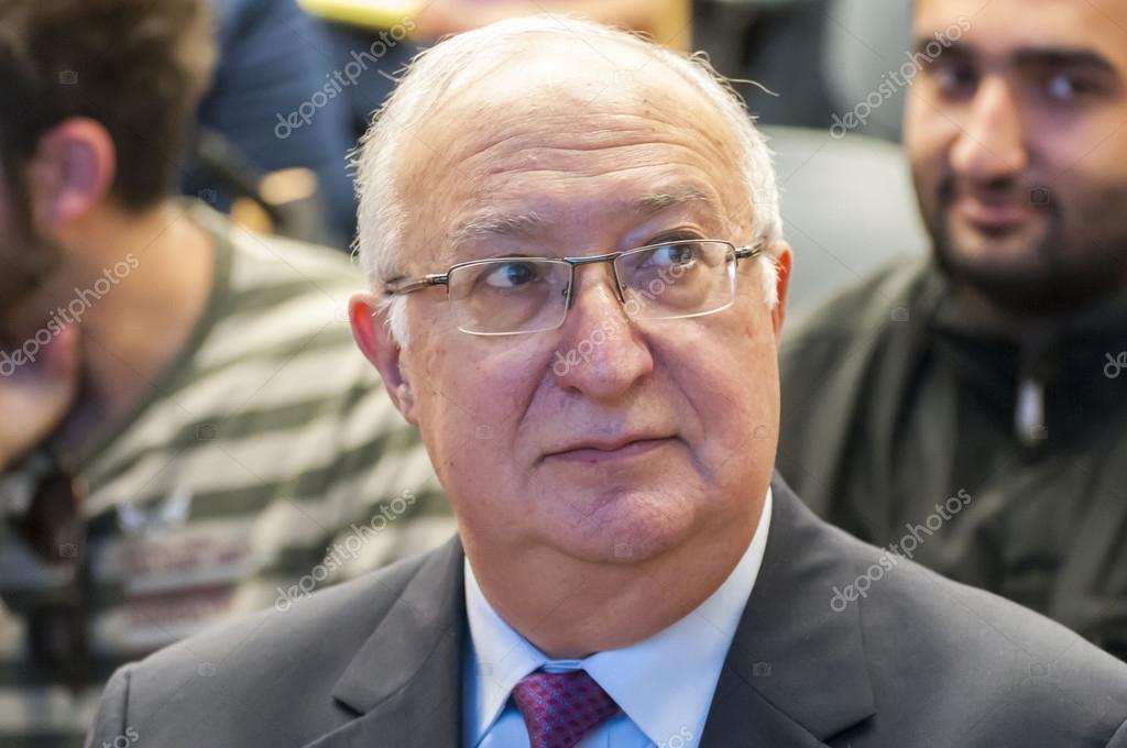 Professor Manuel Trajtenberg at a Zionist camp political rally