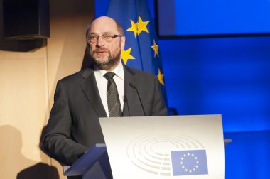 Avrupa Parlamentosu Martin Schulz konuşan Başkan