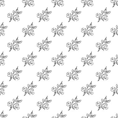 Basit, pürüzsüz, el yapımı şakayık desenleri karala. Kusursuz el yapımı şakayık deseni. Beyaz arkaplanda izole