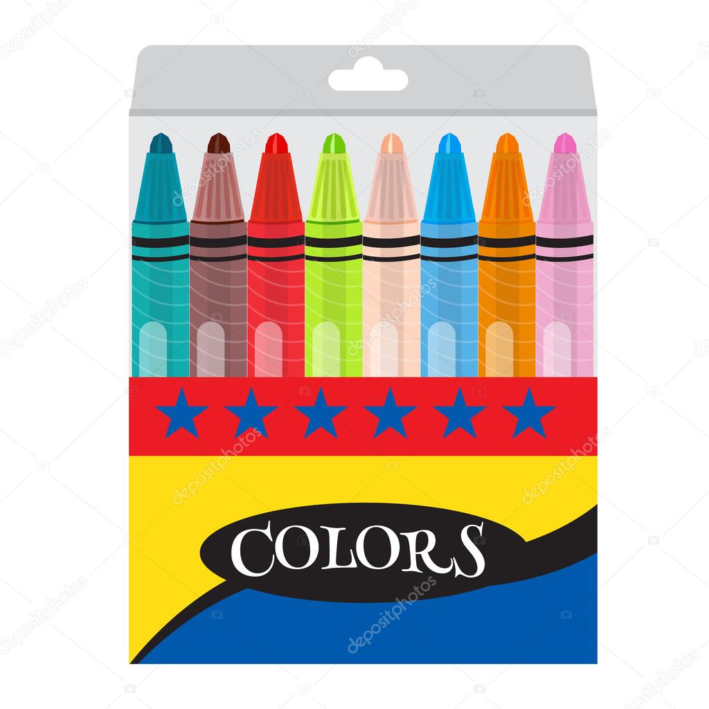 Pack of twistable crayons