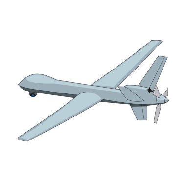 askeri İHA mq Azrail vektör sanatı