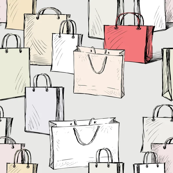 Vzorek nákupní tašky — Stockový vektor