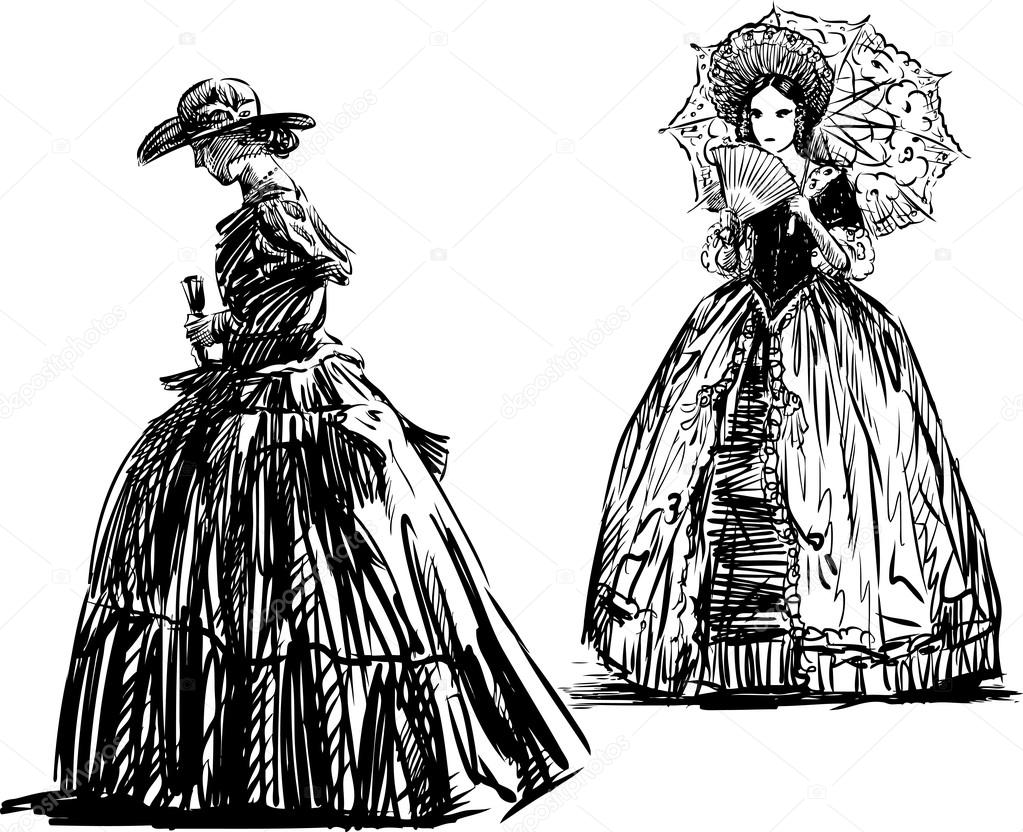 two ladies of the 19th century