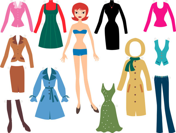 женщина с одеждой
