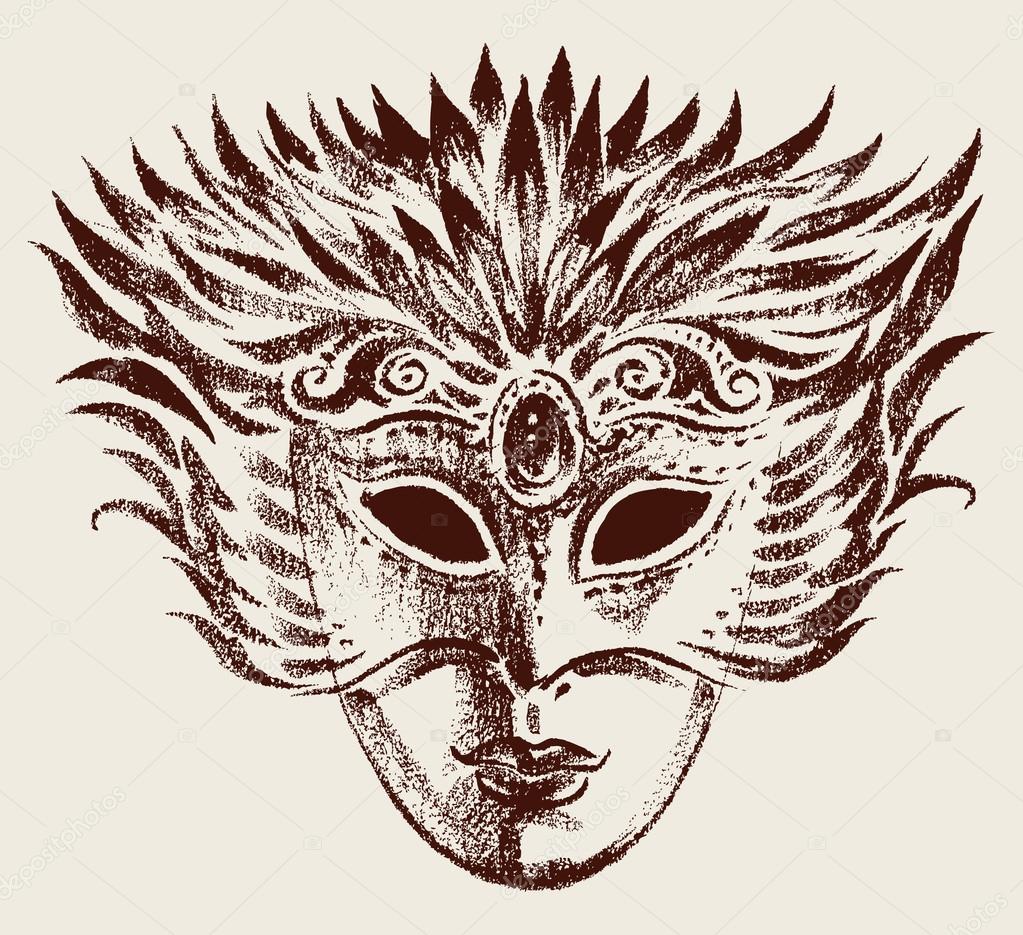 vintage venetian mask