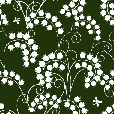 pattern of the lilies of the valley clipart
