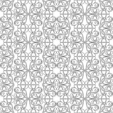 Çiçeksel eski süs eşyalarının kusursuz deseni.