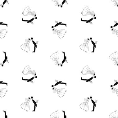 Yeni evlileri mutlu bir şekilde öpmenin kusursuz bir örneği.