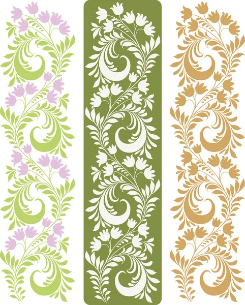 Decorative floral border — Stock Vector