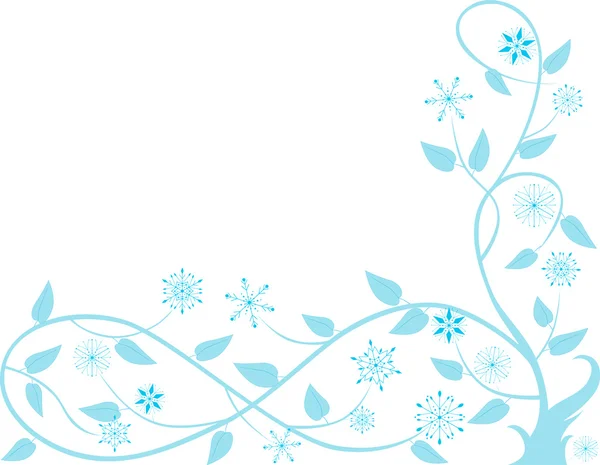 Branche congelée décorative — Image vectorielle