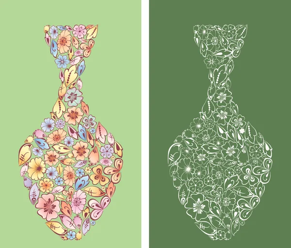 Vaso floreale decorativo — Vettoriale Stock