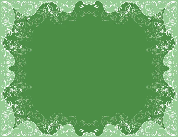 Green greeting card — Stock Vector