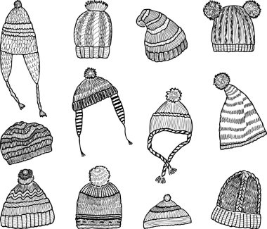 örgü kapaklar kümesi