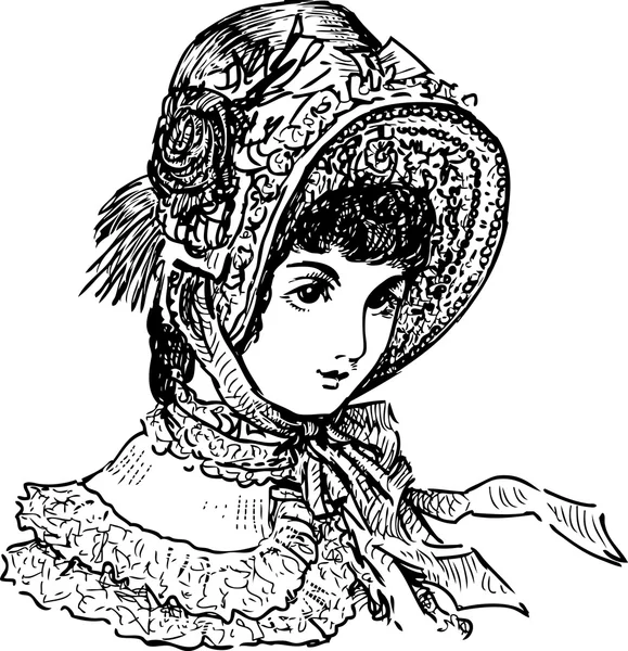 Señora del siglo XIX — Archivo Imágenes Vectoriales