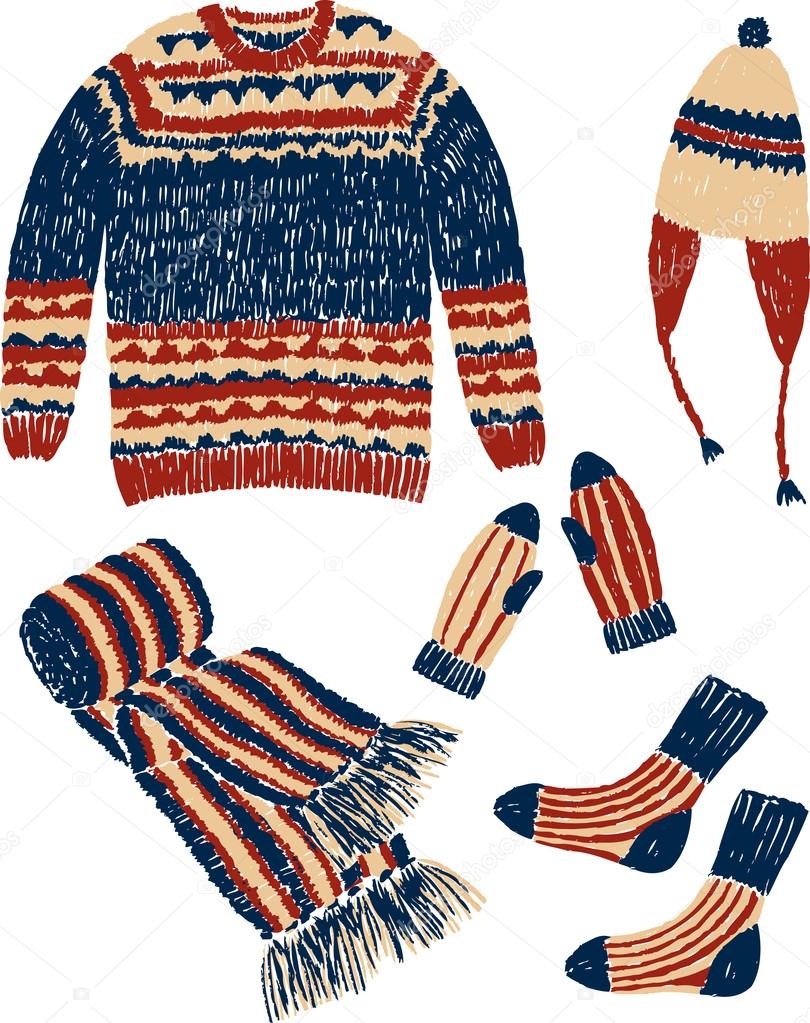 warm knitwear clothes