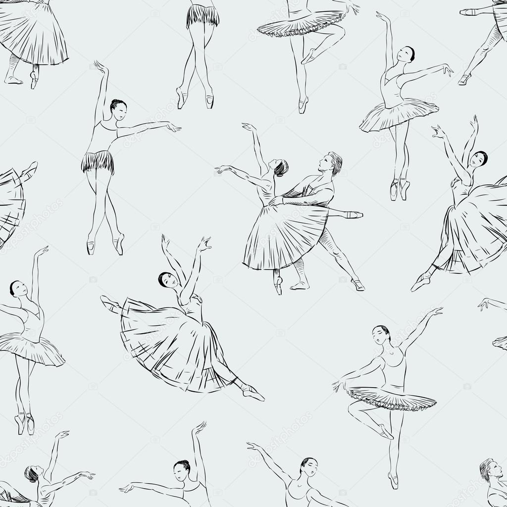 ballet dancers pattern