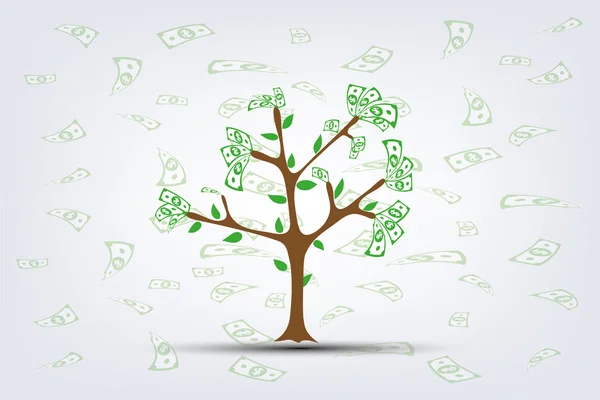 Money tree vector image — Stock Vector