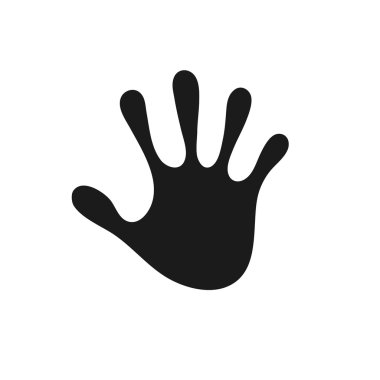 Hand trace vector image clipart
