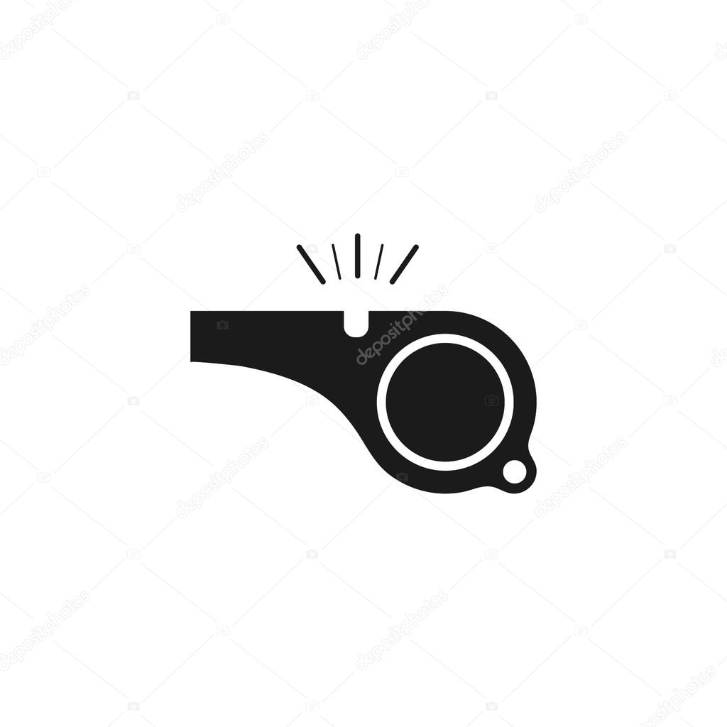 whistle sound vector image