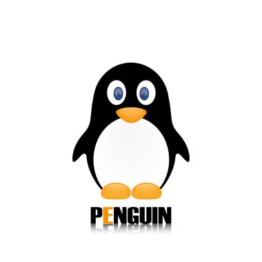 Penguen kutsal kişilerin resmi, vektör grafikleri
