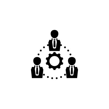gear people icon vector graphic clipart