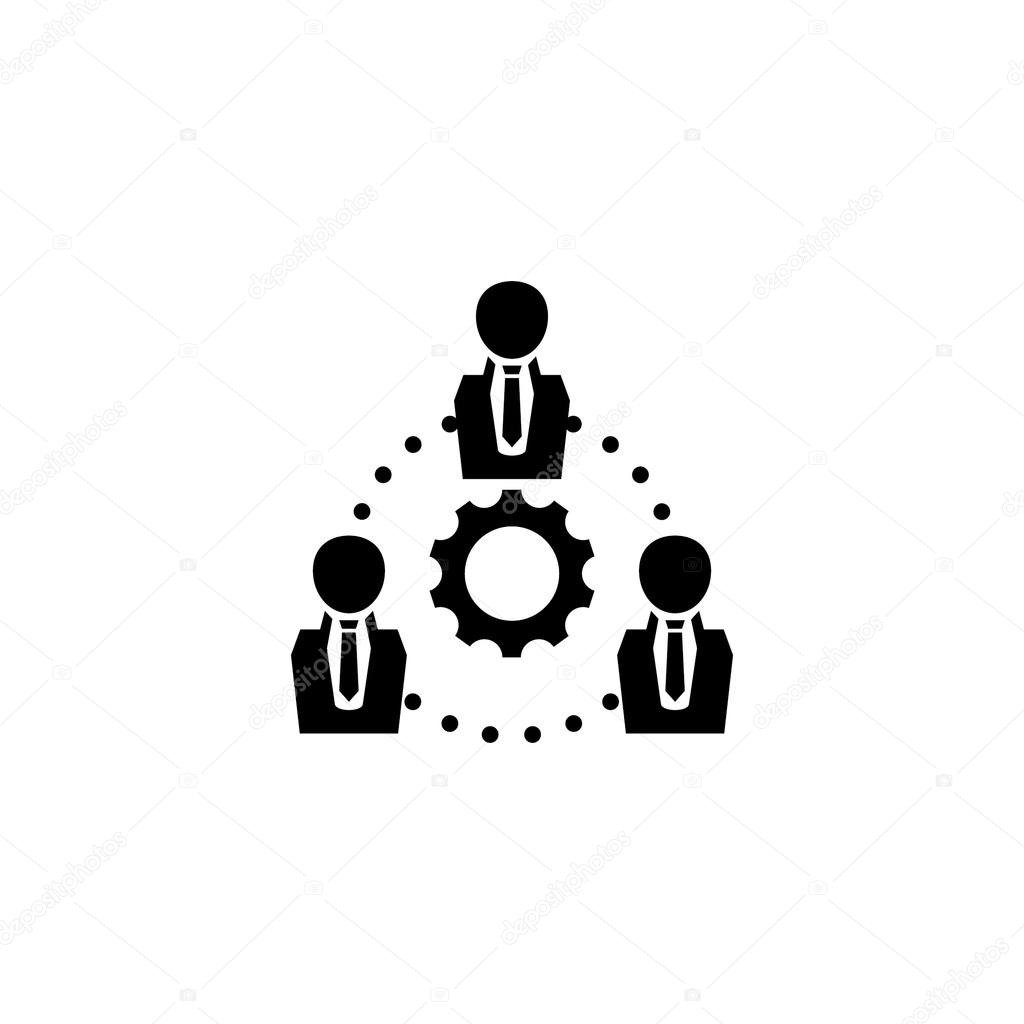 gear people icon vector graphic