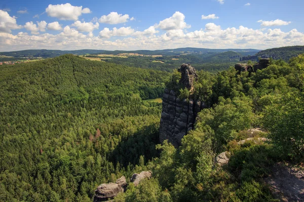 Schrammsteine Saksonia Drezno — Zdjęcie stockowe