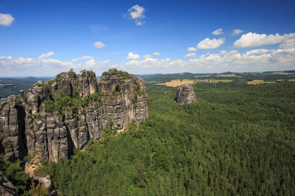 Schrammsteine Saksonia Drezno — Zdjęcie stockowe