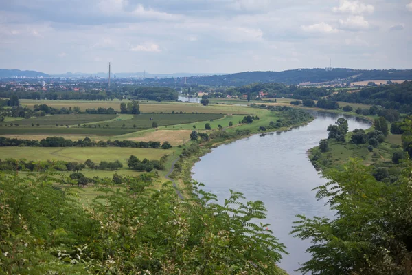 Utsikt över floden Elbe — Stockfoto