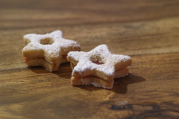 Galletas tradicionales de Linzer — Foto de Stock