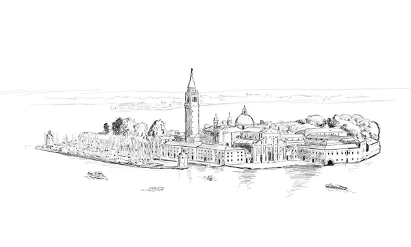 Sketch of San Giorgio — Stock Photo, Image