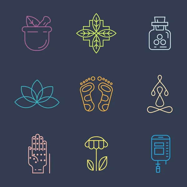 Alternative Medicine icons. — Stock Vector