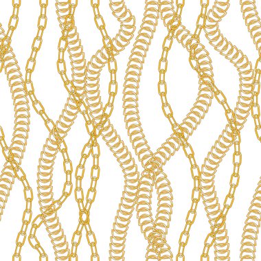 Zincir desenleri kusursuz. Kumaş, duvar kağıdı, ambalaj, arkaplan için tasarım.