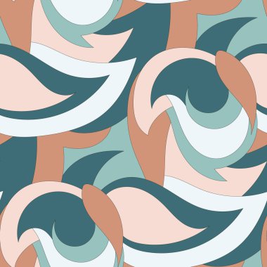 Soyut şablon kusursuz. Kumaş, duvar kağıdı, ambalaj, arkaplan için tasarım.