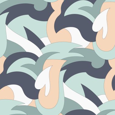 Soyut şablon kusursuz. Kumaş, duvar kağıdı, ambalaj, arkaplan için tasarım.