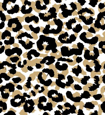 Lüks hayvan desenli leopar desenli siyah beyaz