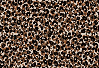 Leopar derisi deseni. vektör illüstrasyonu.