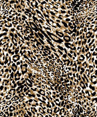 Leopar derisi deseni. vektör illüstrasyonu.